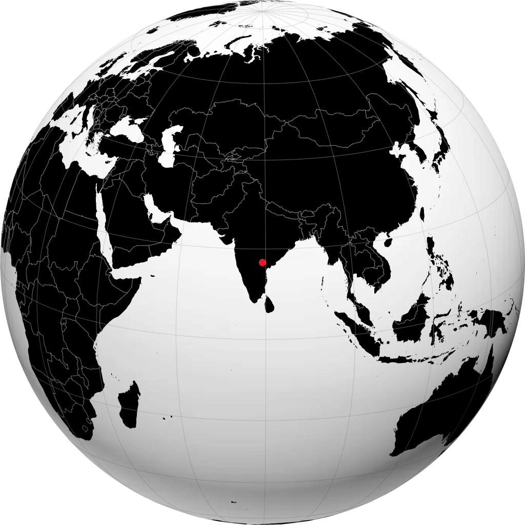 نالغوندا على الكرة الأرضية