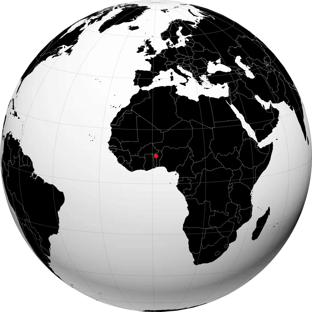 ناتيتينغو على الكرة الأرضية