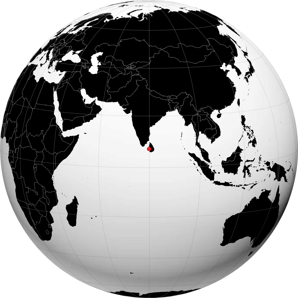 نيغومبو على الكرة الأرضية