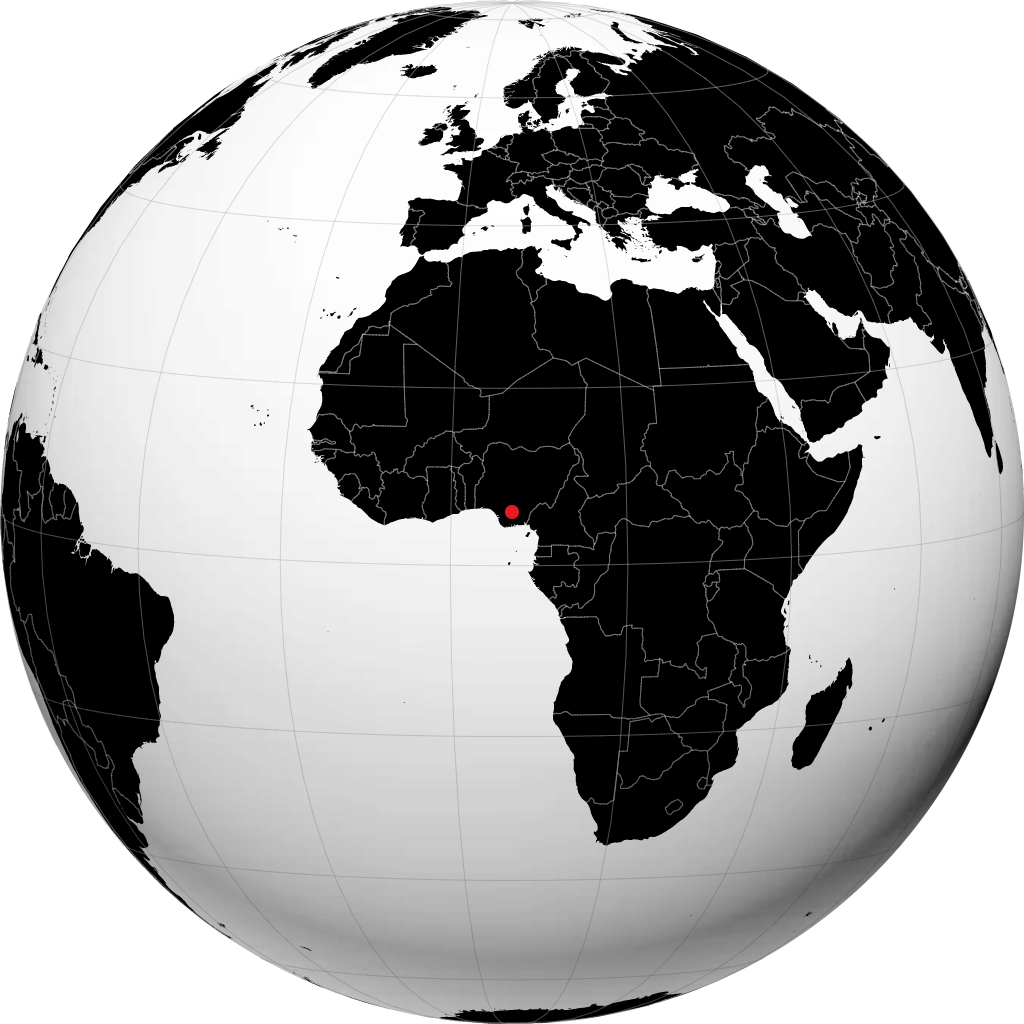 نيوي على الكرة الأرضية