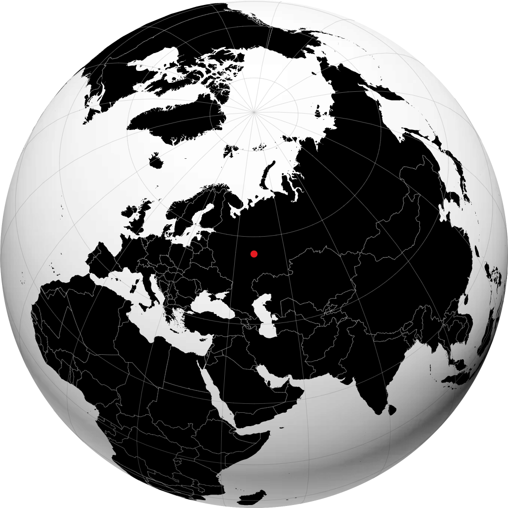 نوفوتشيبوكсарسك على الكرة الأرضية