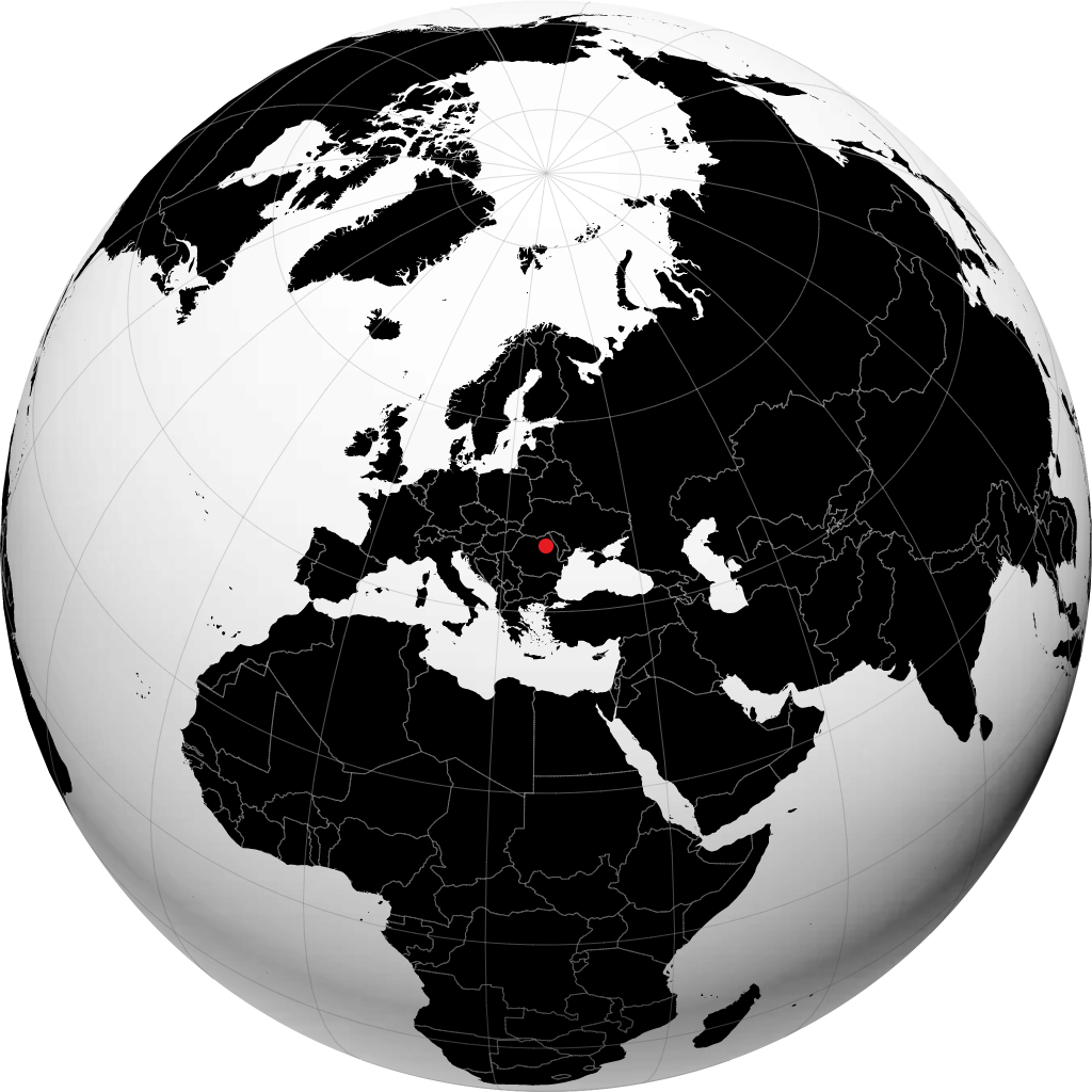 بياترا نيامتس على الكرة الأرضية