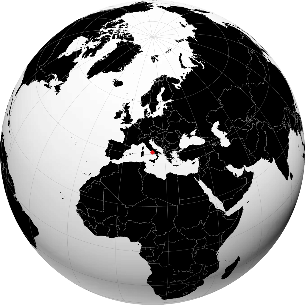 بروسيدا على الكرة الأرضية