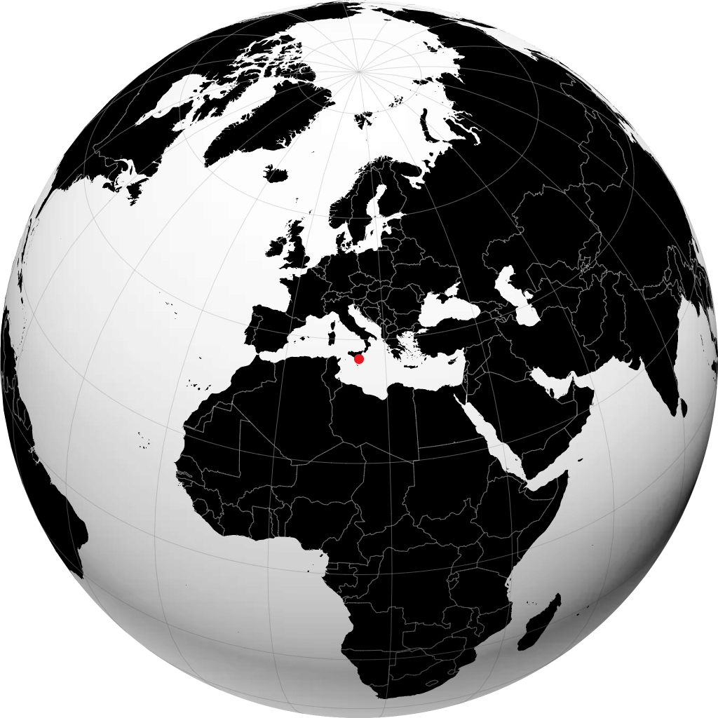 راغوزا على الكرة الأرضية
