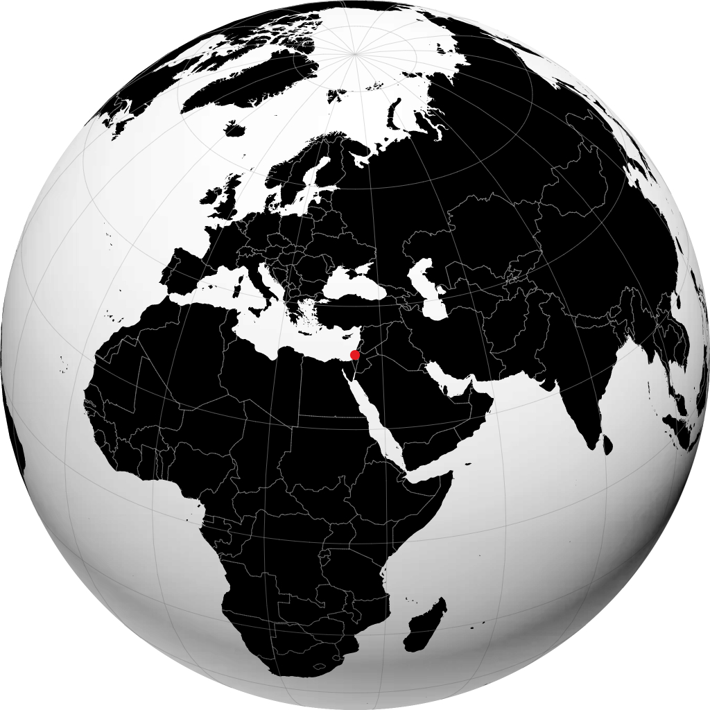 رمات هشارون على الكرة الأرضية