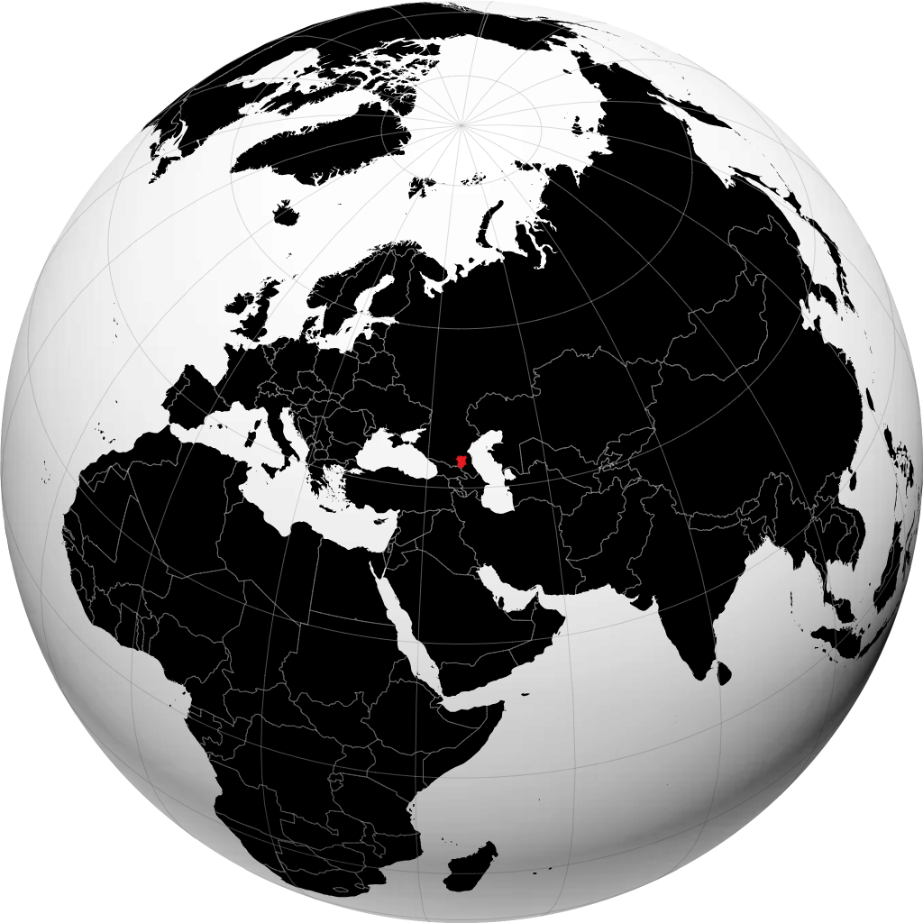 الشيشان على الكرة الأرضية