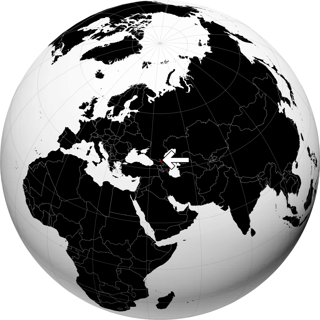 إنغوشيا على الكرة الأرضية