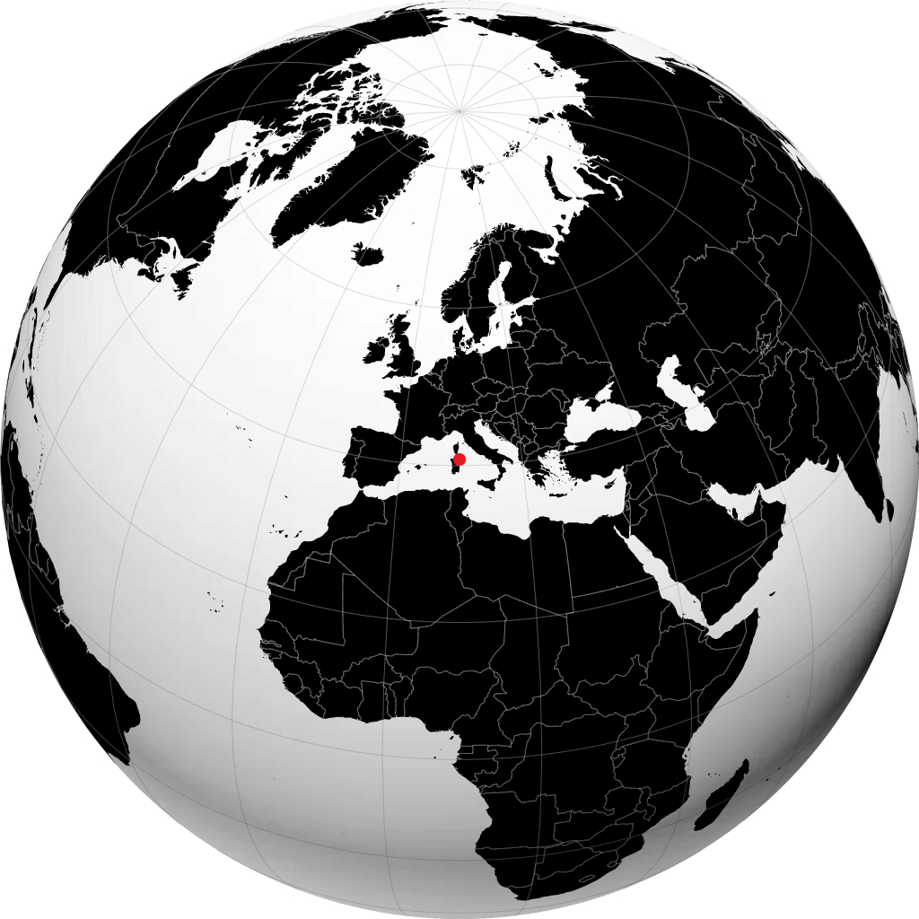 سان تيودورو على الكرة الأرضية