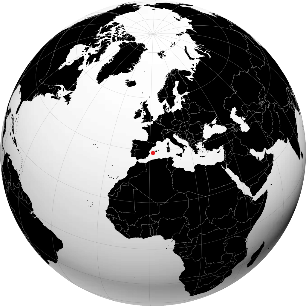 سانتا أولاريا ديس ريو على الكرة الأرضية