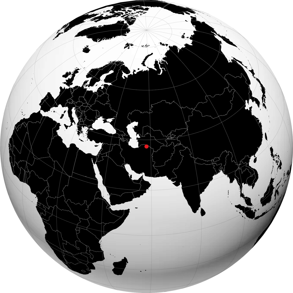 شيرفان على الكرة الأرضية