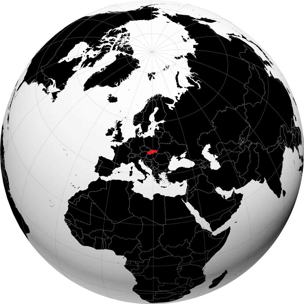 سلوفاكيا على الكرة الأرضية