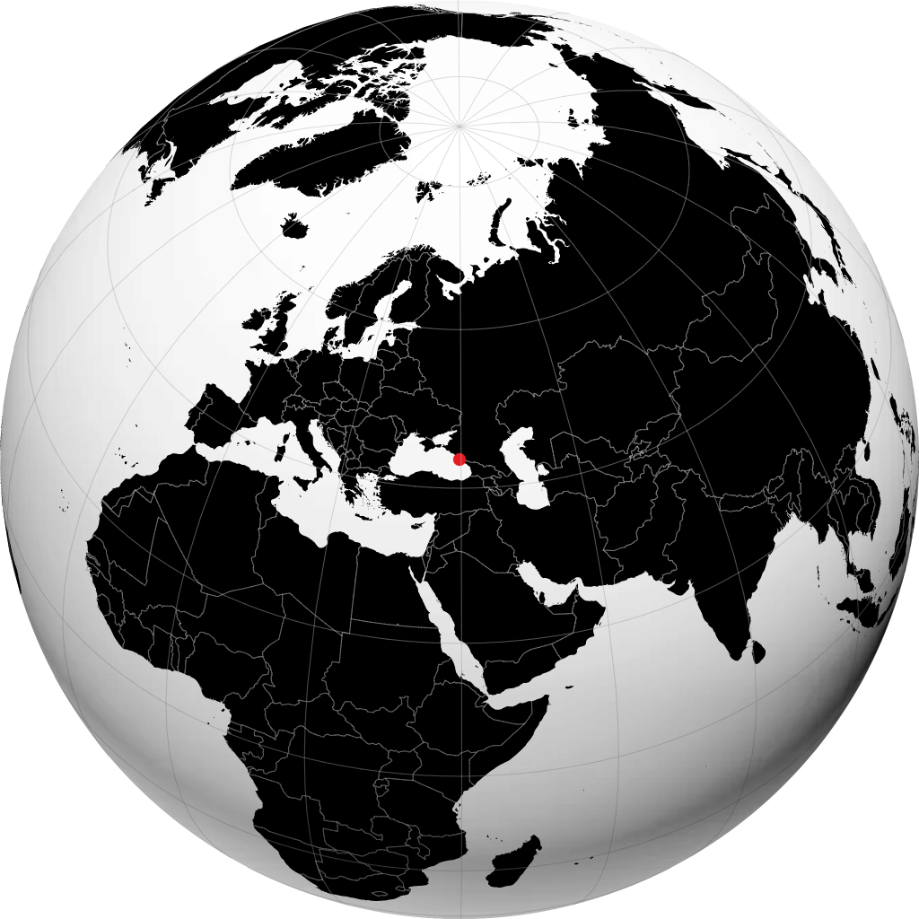 سوتشي على الكرة الأرضية