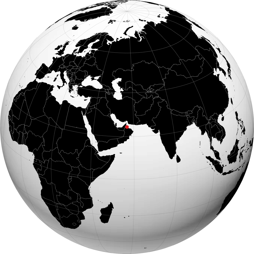 صحار على الكرة الأرضية