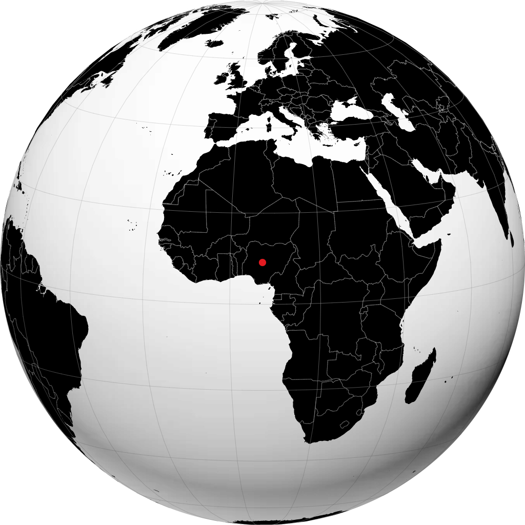 سوليجا على الكرة الأرضية