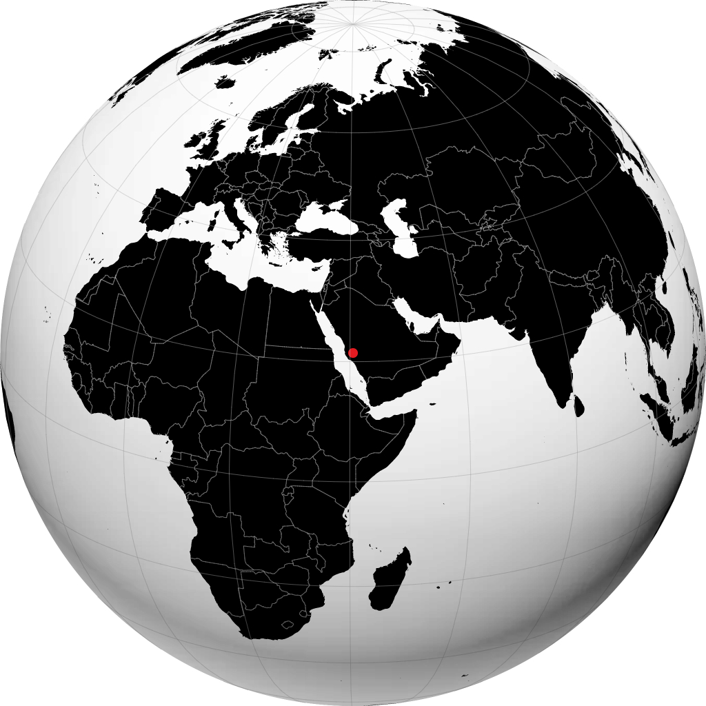 الطائف على الكرة الأرضية