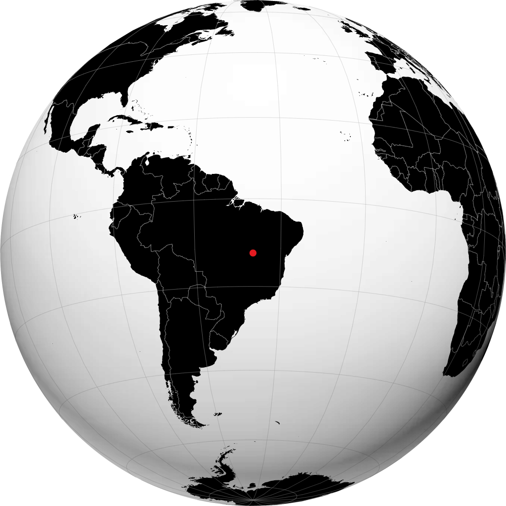 تاجواتينجا على الكرة الأرضية