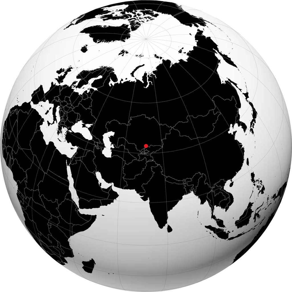 تاراز على الكرة الأرضية