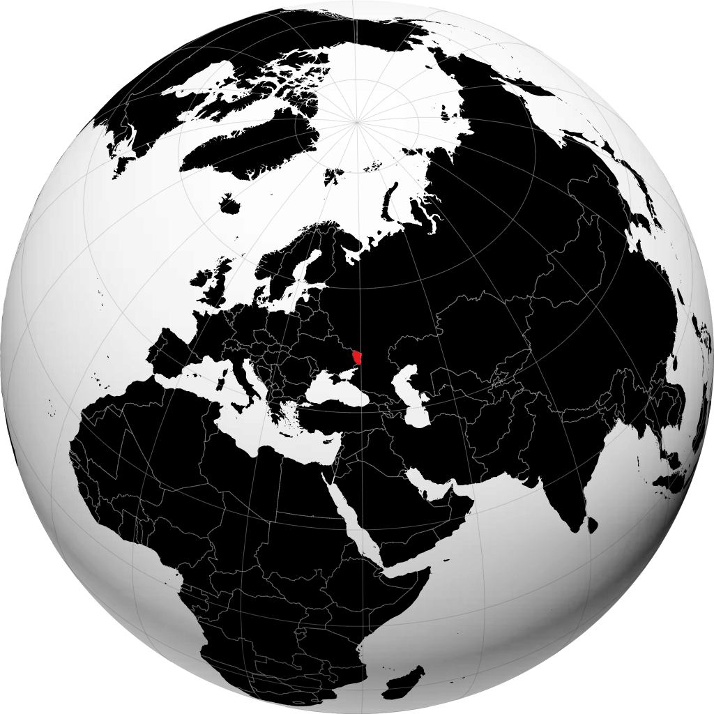 مقاطعة لوغانسك على الكرة الأرضية