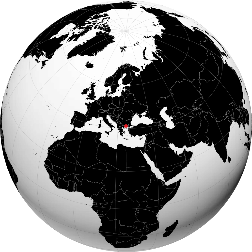 كسانثي على الكرة الأرضية