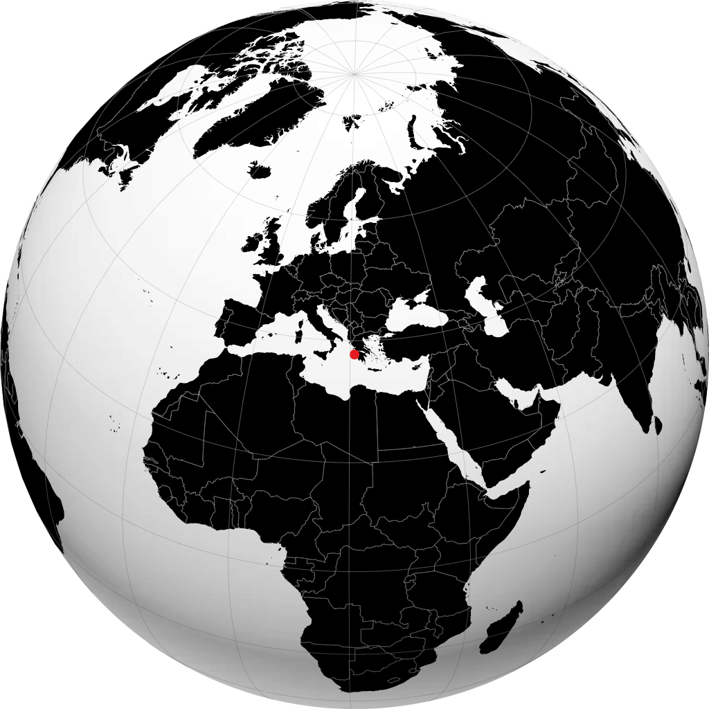 زاكينثوس على الكرة الأرضية